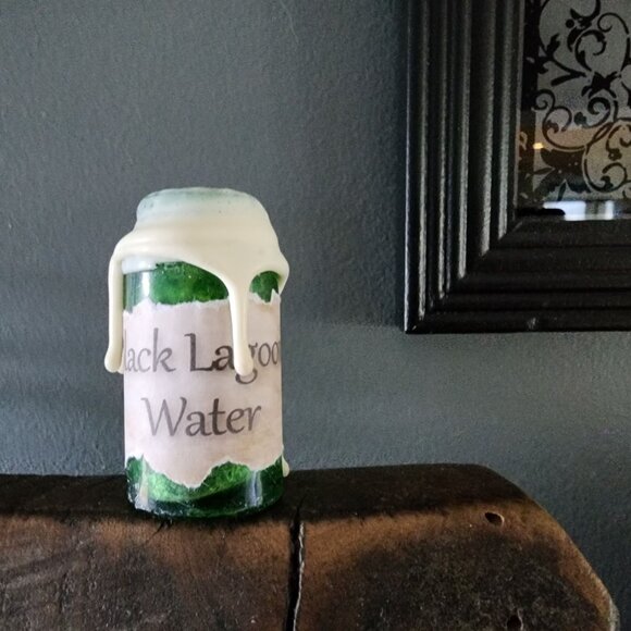 Vintage Halloween Apothecary Bottle made from Upcycled Vintage Glass Bottle - Picture 1 of 10